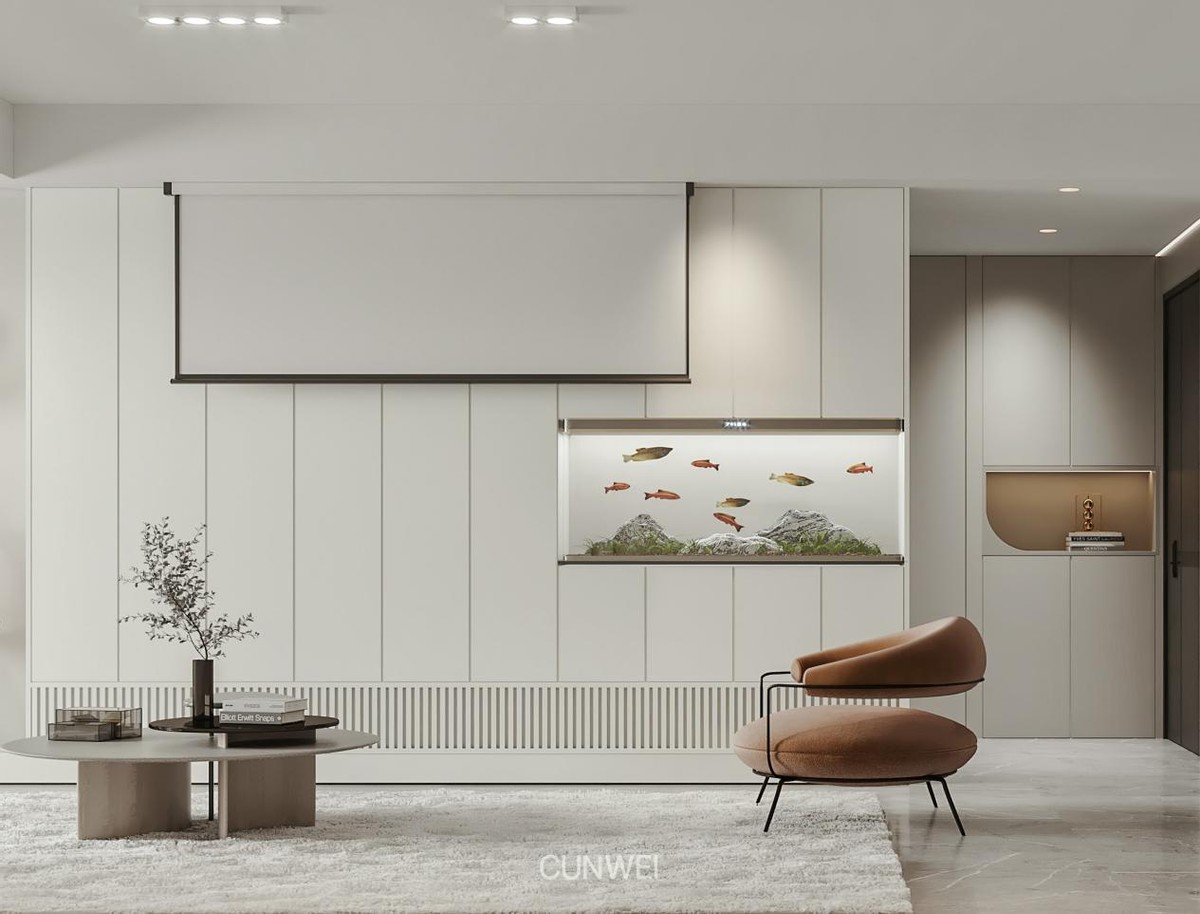 小户型收纳电视柜设计,电视柜这样设计美观又实用