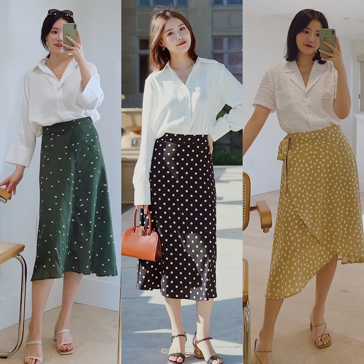 衬衫搭配这4种半身裙高级又减龄,衬衫搭配半身裙淑女又不失潮流