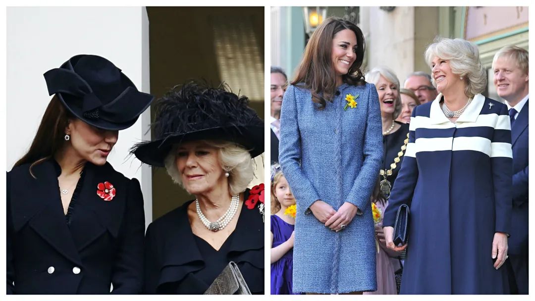 卡米拉气质逆袭不输戴安娜,卡米拉微笑回应凯特