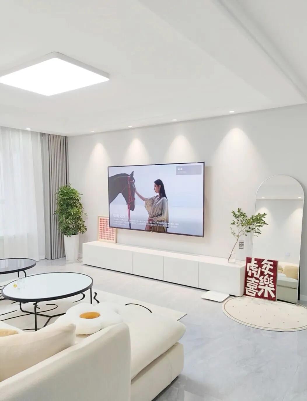 30款悬空背景墙,简约隐形门背景墙