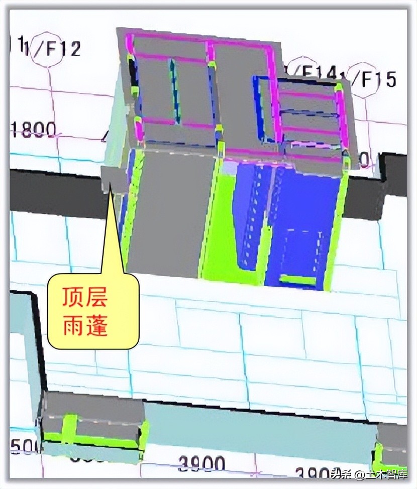 建筑物节点的构造,边缘构件顶层构造