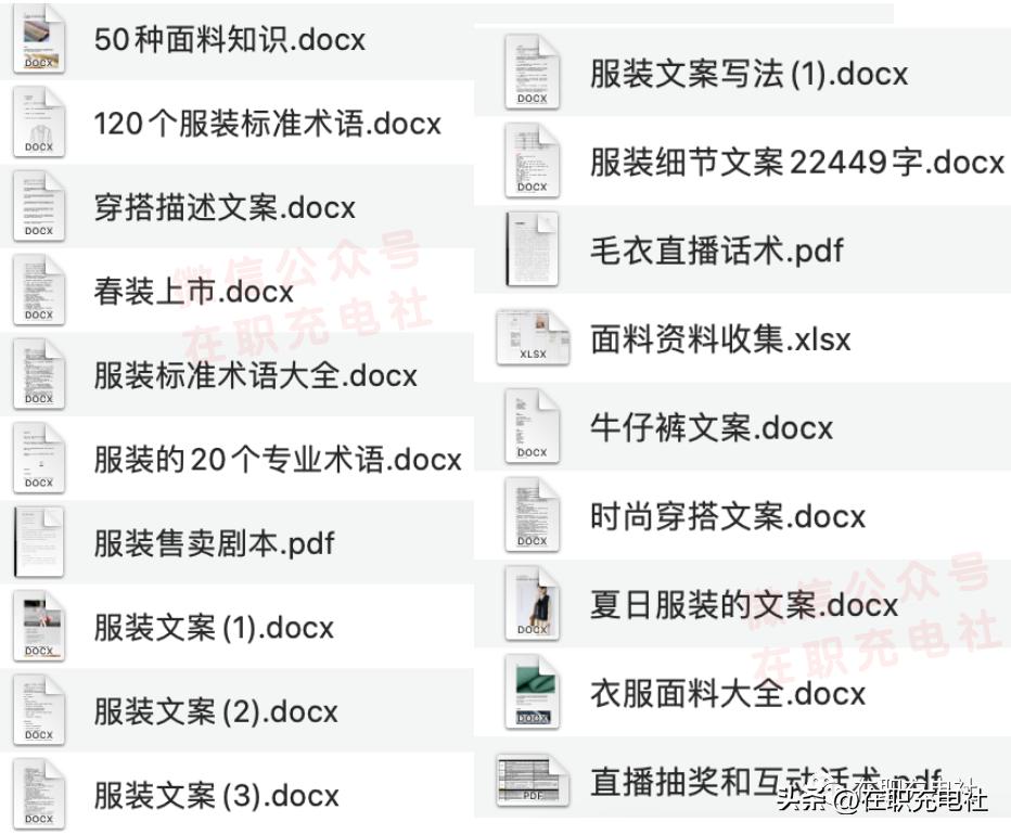 服装服饰电商直播话术脚本与服装文案（120份）