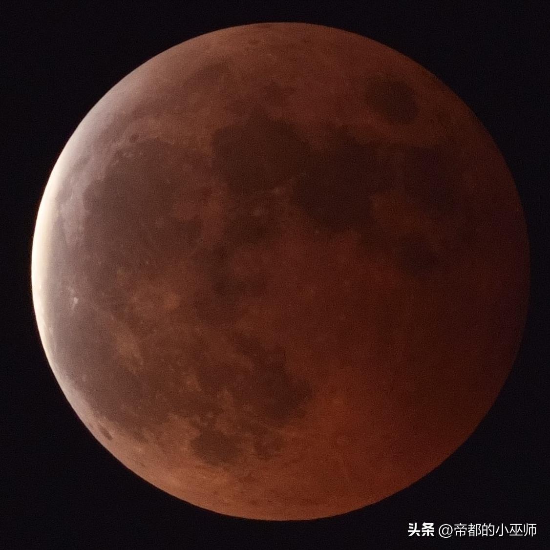 月全食拍摄,月全食实际拍摄回放