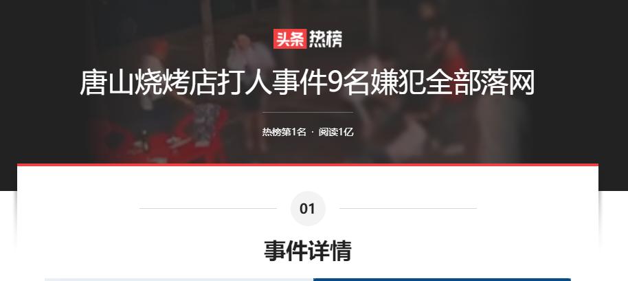 唐山烧烤店打人者被网曝,唐山烧烤店打人事件抓捕官方通告
