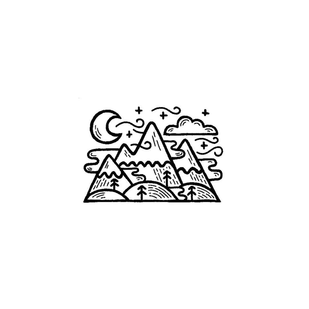 简单实用又好看的简笔画,60款唯美的风景简笔画