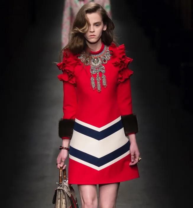 亮相gucci大秀惊艳米兰时装周,gucci展示2019早秋系列