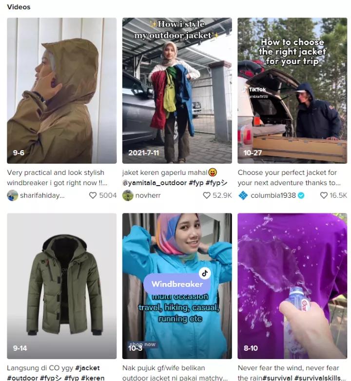 冲锋衣tiktok,tiktok好物专场冲锋衣