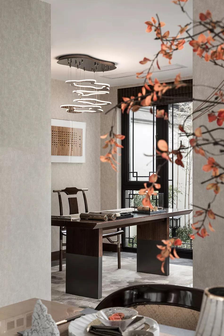 客厅沙发后面吧台设计效果图,餐厅与客厅吧台隔断设计