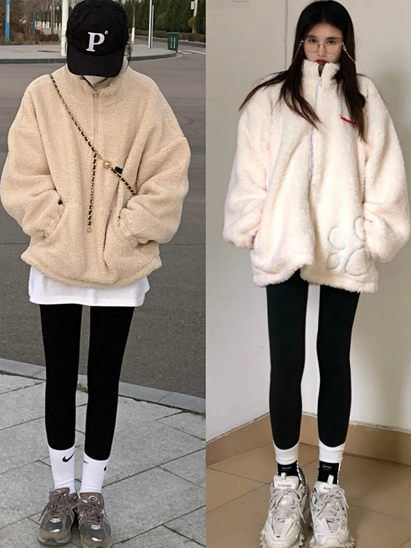 喇叭裤冬季搭配街拍,打底裤穿搭攻略