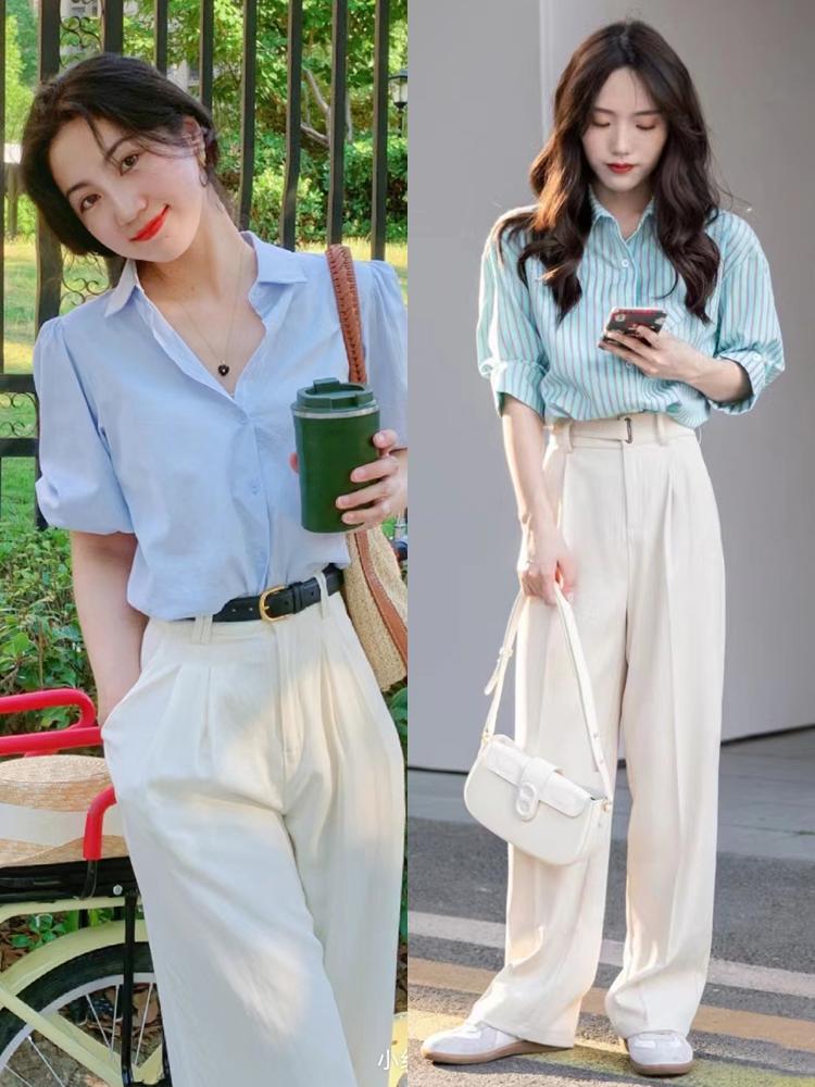 白色“裤子”的四种搭配思路，照着穿时髦又显气质，想不美都难
