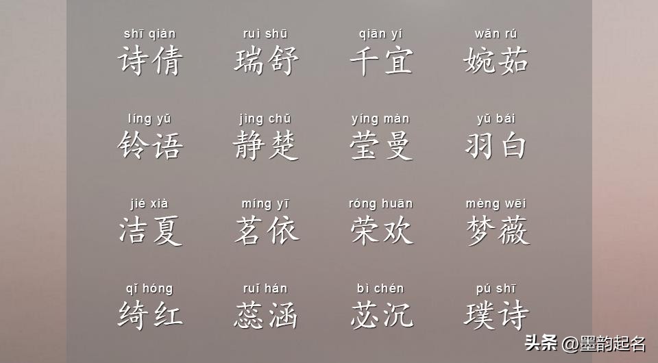 取名简易好记的名字大全,取名四个字杨柳依依