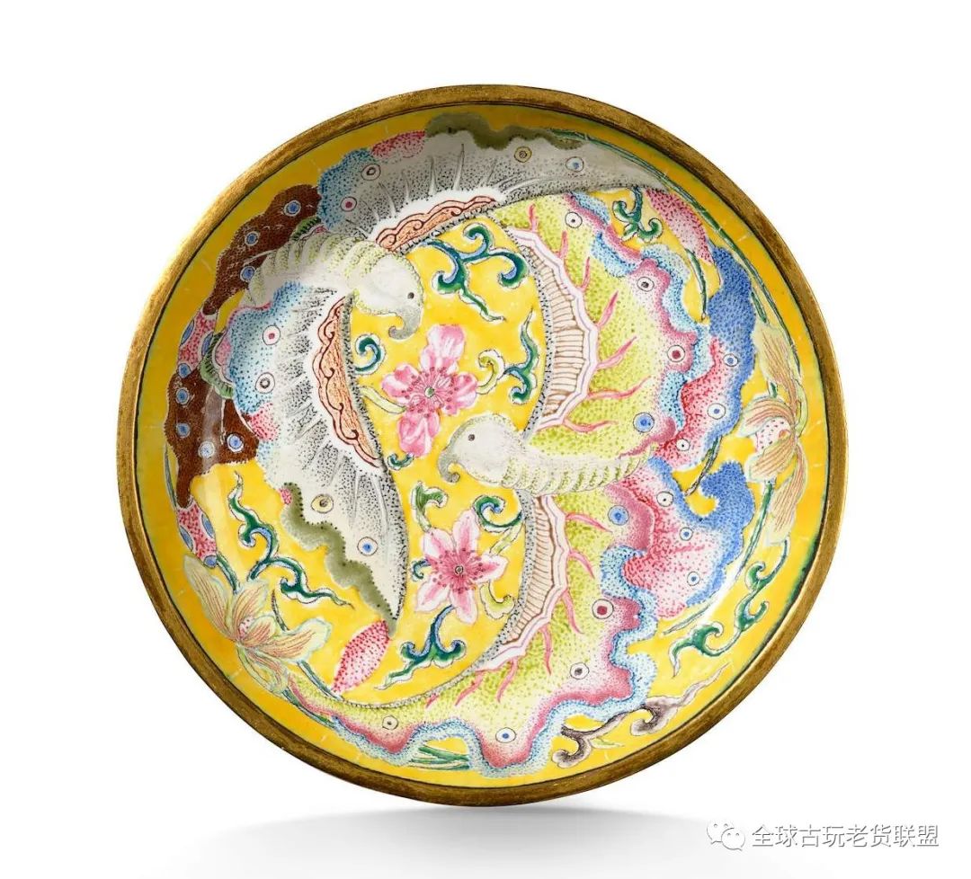 邦瀚斯成交的宣德瓷片,邦瀚斯宣德掐丝珐琅盖盒成交