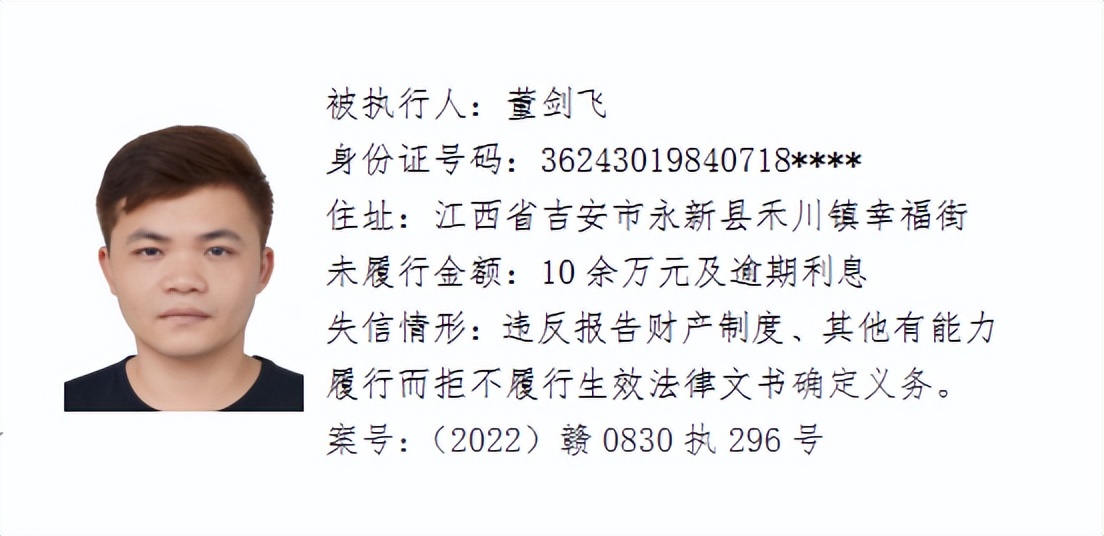 欠了几千元都不还，和他们打交道请小心！吉安这64人被曝光！