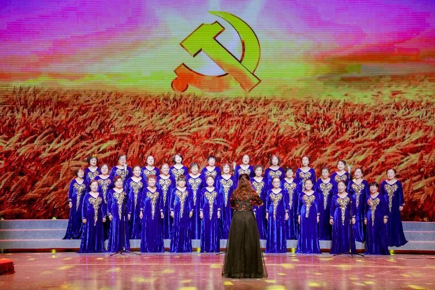 北京通州漷县合唱团表演,通州区机关文艺汇演