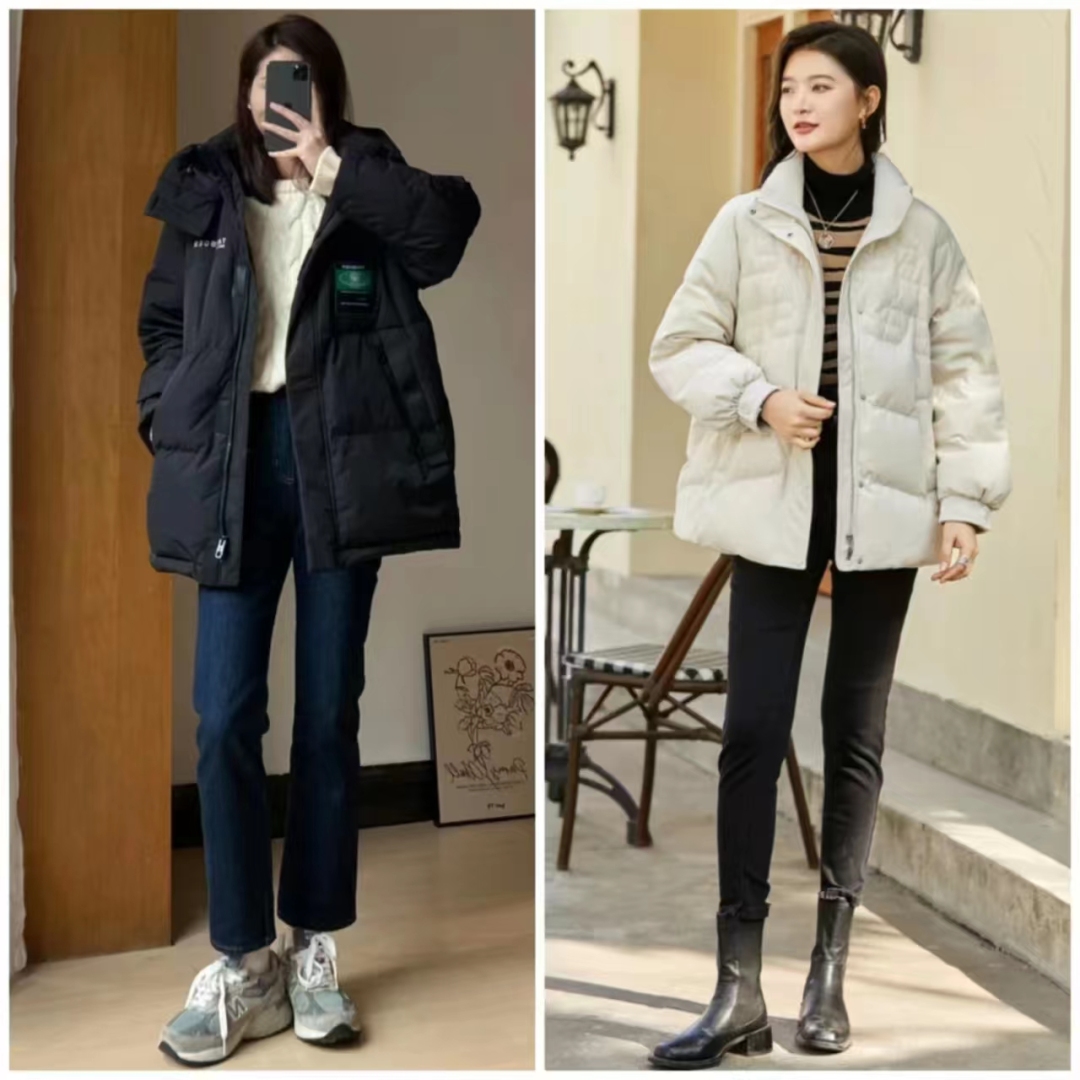 羽绒服搭配什么裤子女孩,女羽绒服和裤子配什么鞋子好看