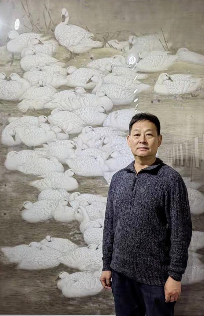 弄花香满衣唯美意境图,实力派花鸟画家作品欣赏