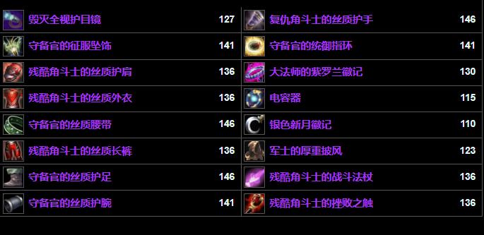 魔兽tbc黑暗神庙,魔兽tbc装备排行