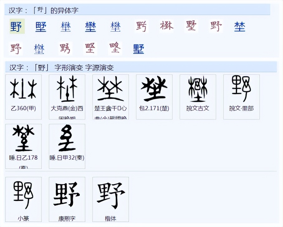 常用字范式之一二五