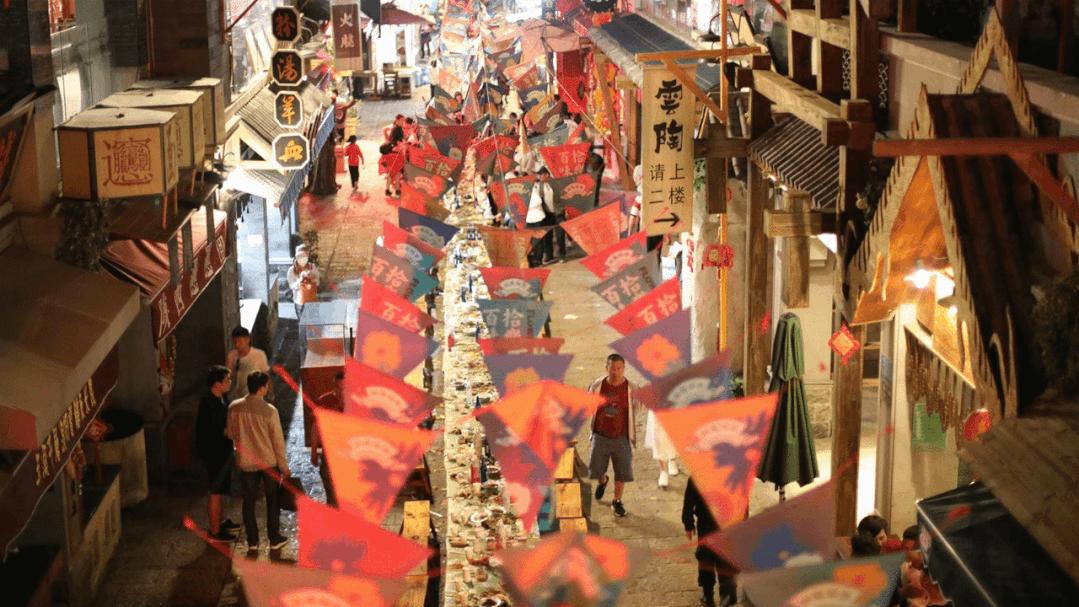 西安大唐不夜城网红风景,大唐不夜城网红景区