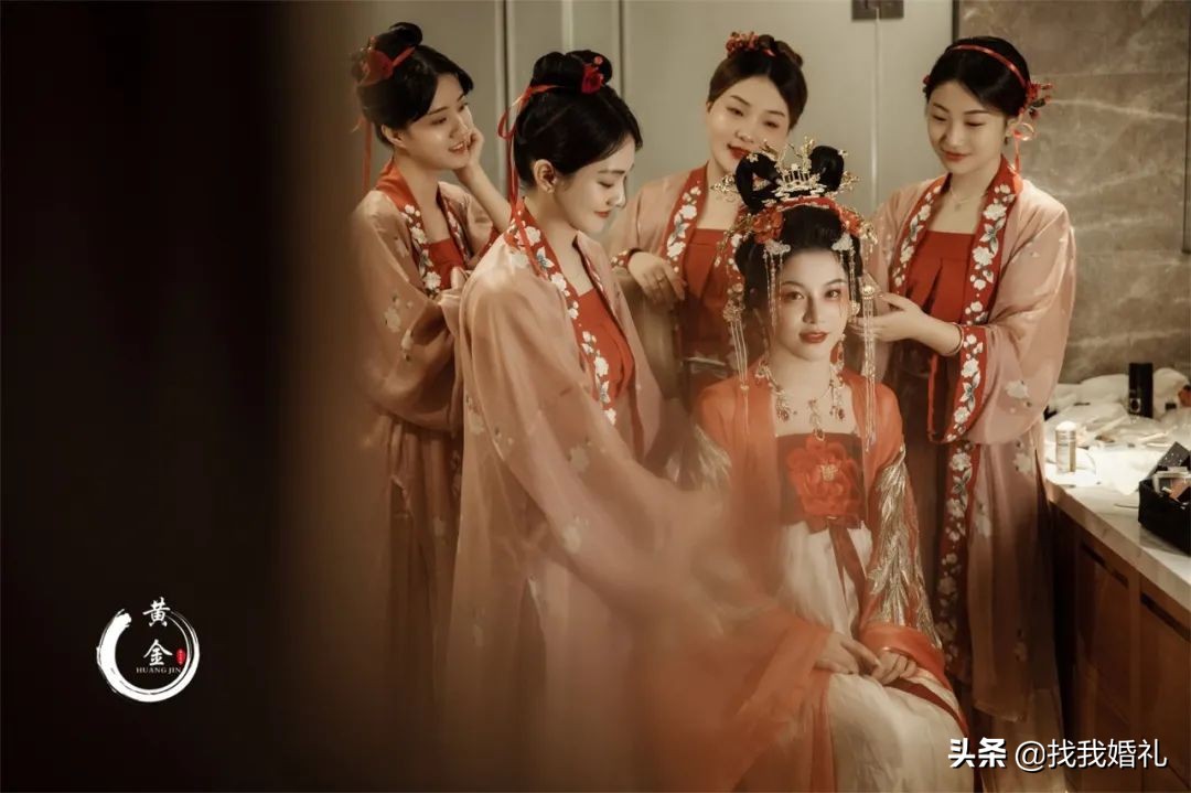 汉服婚礼到底有多好看,明制汉服婚服凤冠霞帔婚礼流程