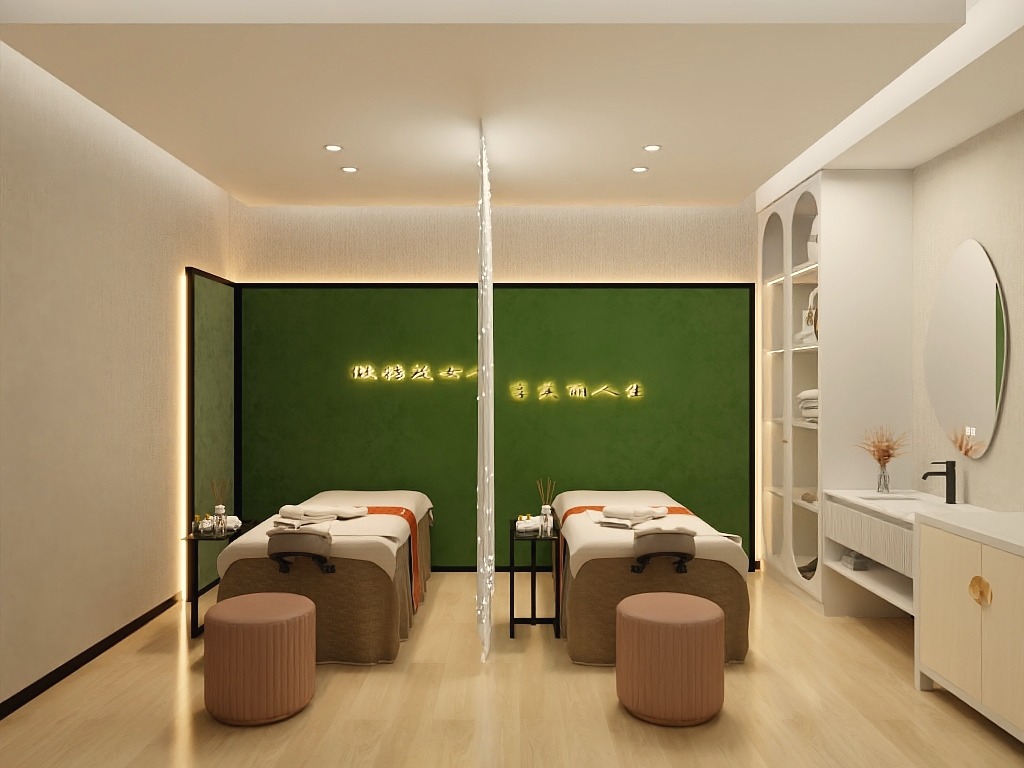 600平美容院装修案例欣赏,100平会所装修设计案例