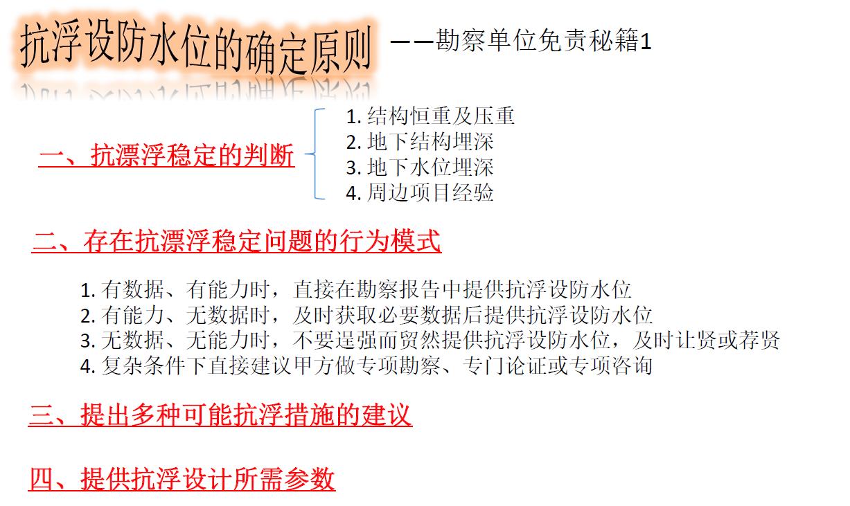 地下室抗浮原理,地下室抗浮补救方案