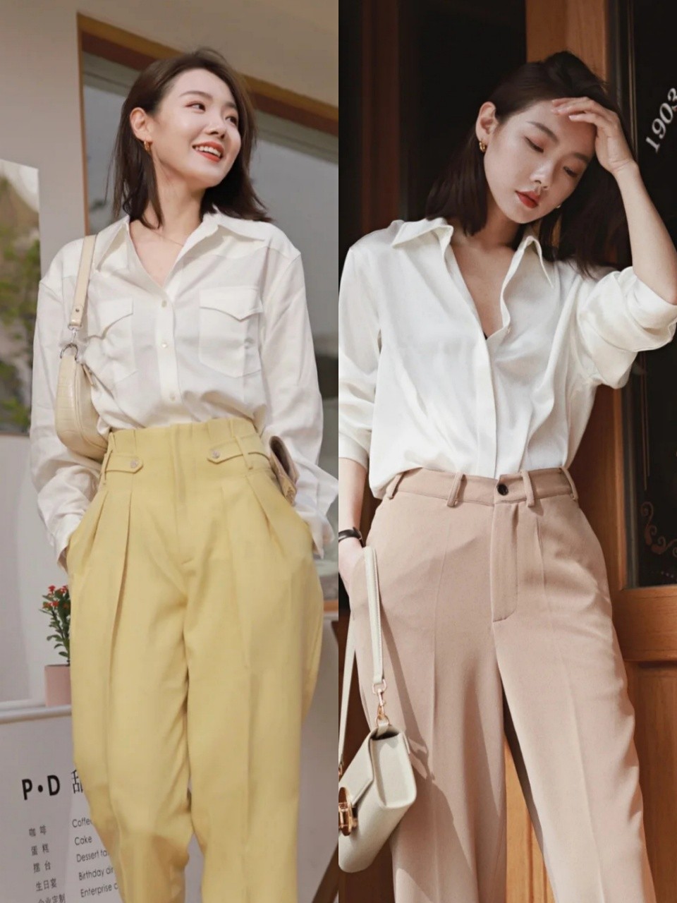 早秋衬衫这样穿简约时髦超撩人,长袖子衬衫怎么穿好看又有范