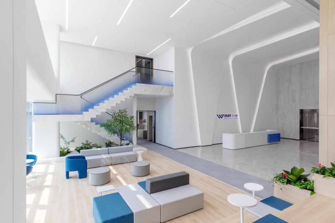 华可可实景落地作品|深圳前海万邑通科技总部办公室