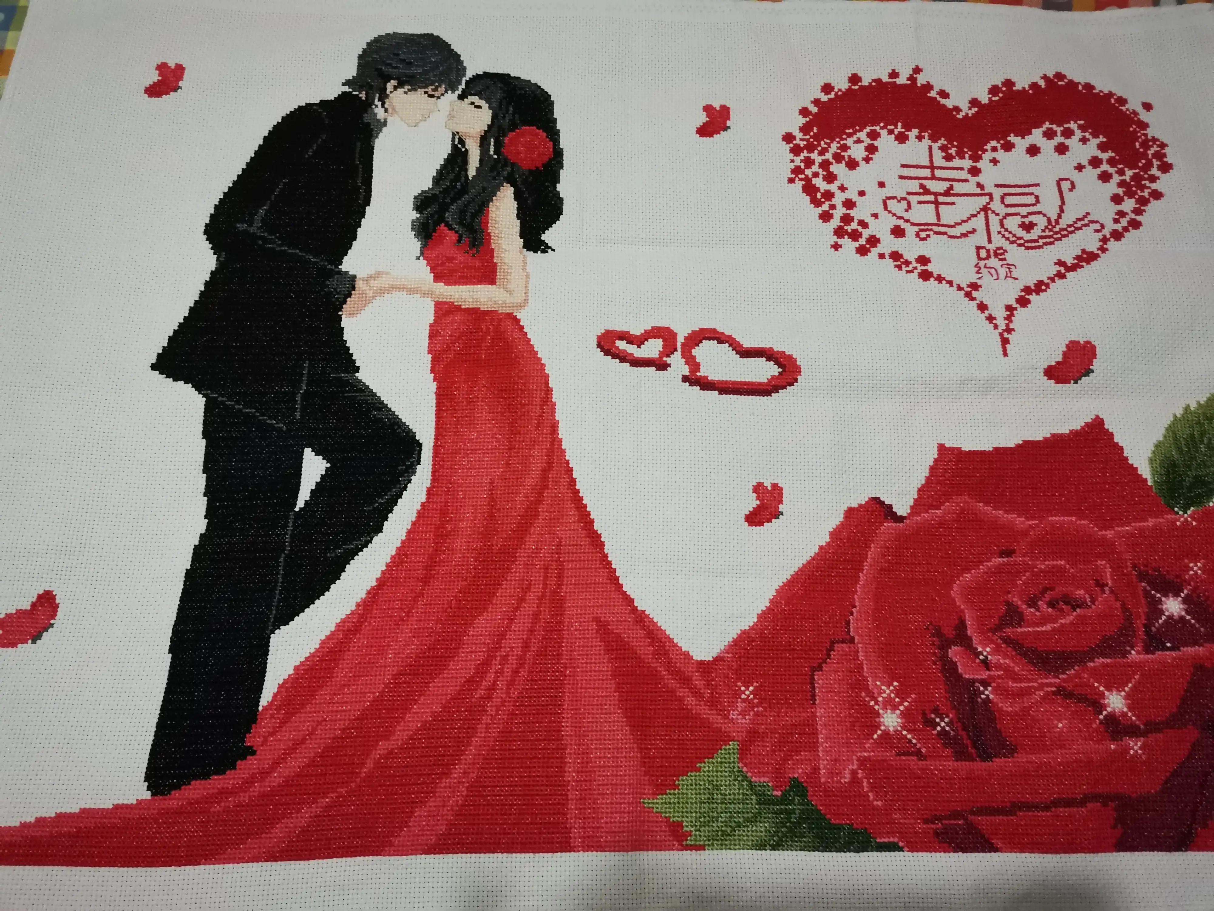 爱好绣十字绣,十字绣源远流长适合挂客厅