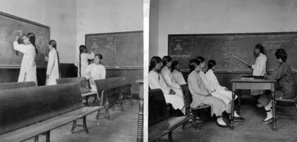 居里夫人何泽慧简历,何泽慧与居里夫人合影照片