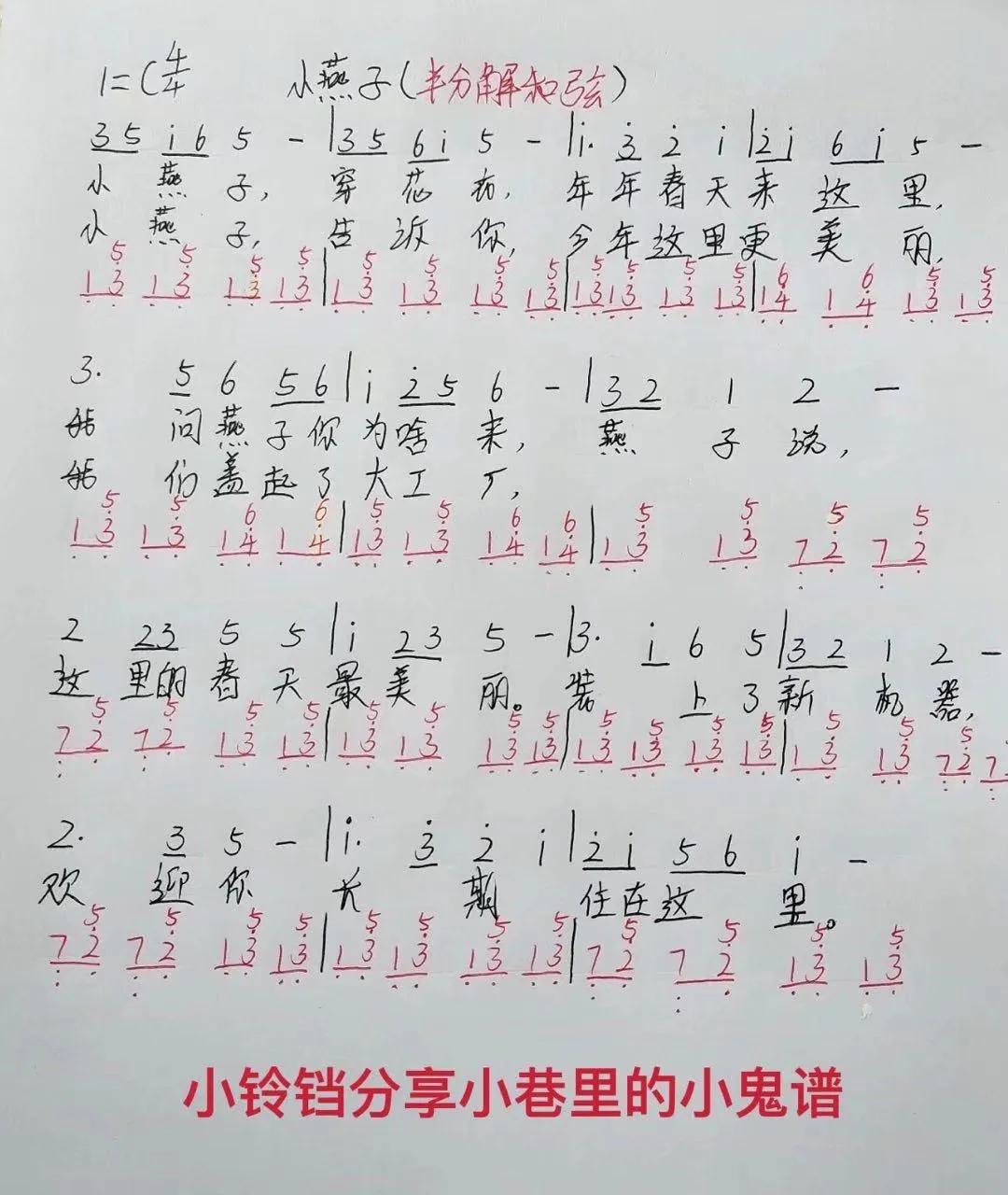 钢琴小燕子指法完整版,钢琴小燕子完整版