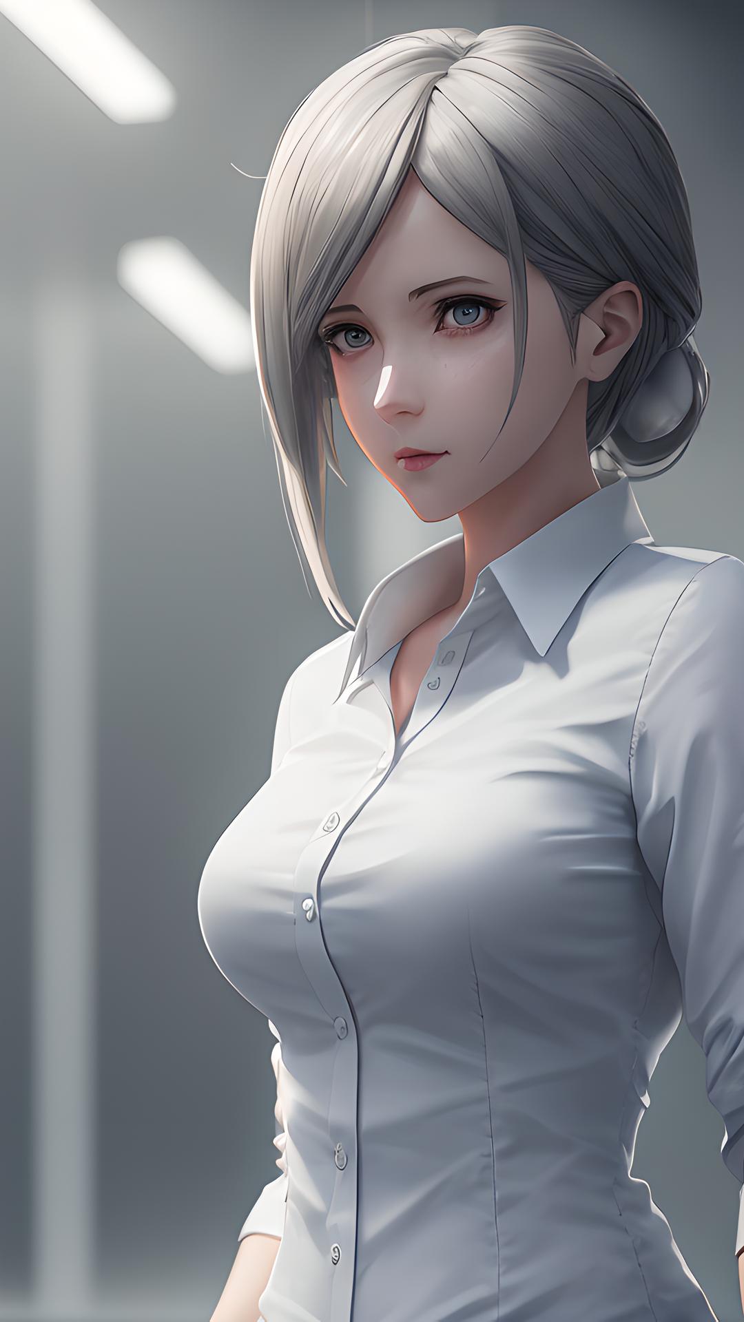 动漫办公室高清壁纸,二次元上班族壁纸