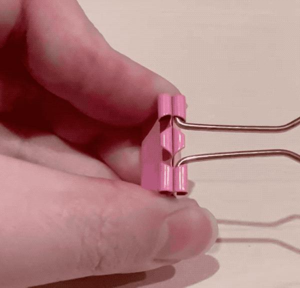 燕尾夹怎么用视频教程,长尾夹组合方法