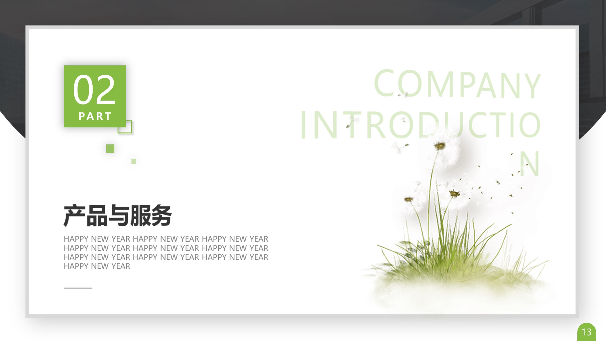 ppt公司发展历程排版模板,卡片式ppt模板