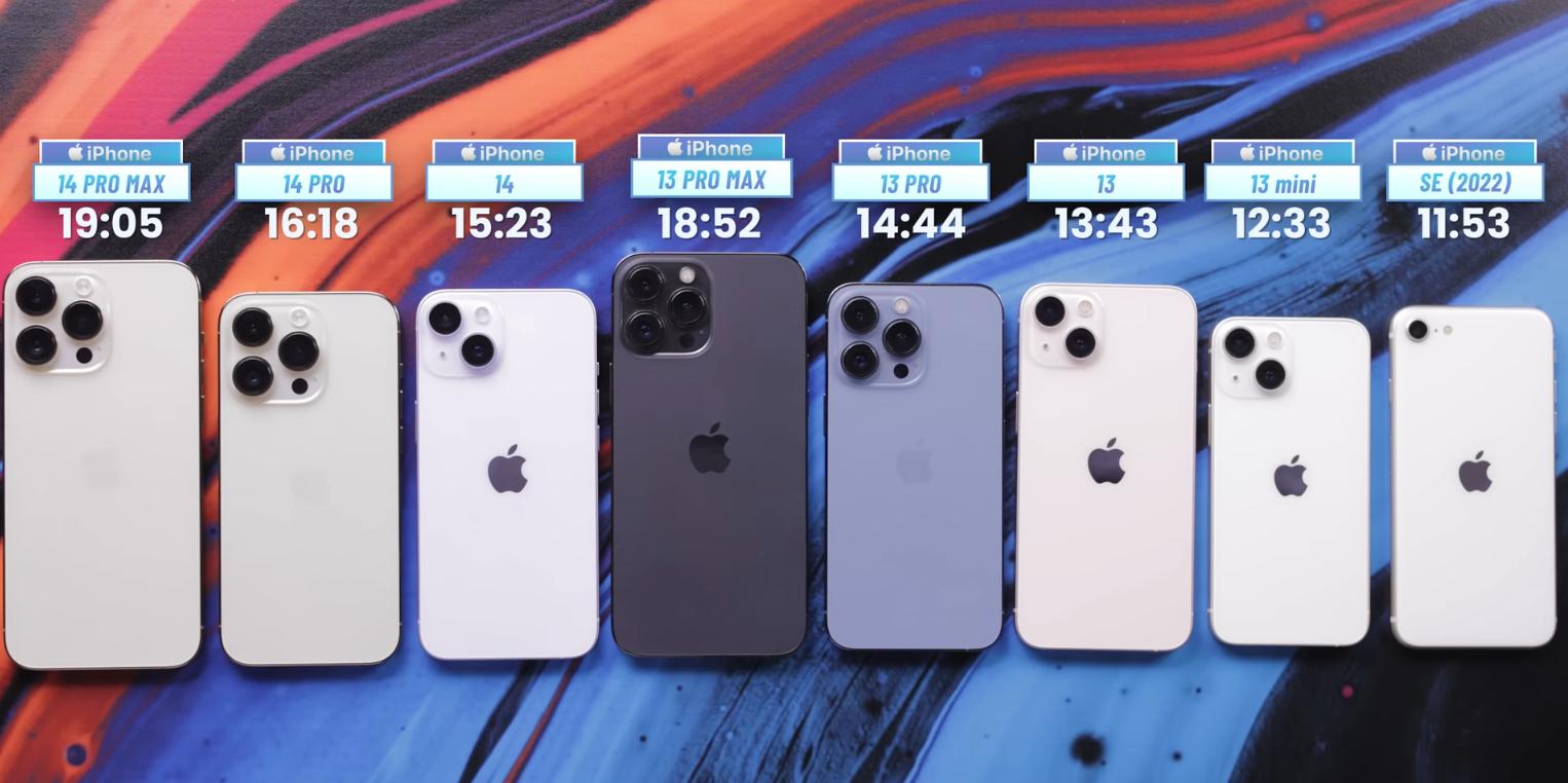 iphone14全系续航评测,iphone14续航最新排名