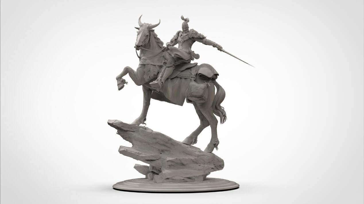 为了老头环雕塑连肝48小时,ELEGOOSaturn3光固化3D打印机评测