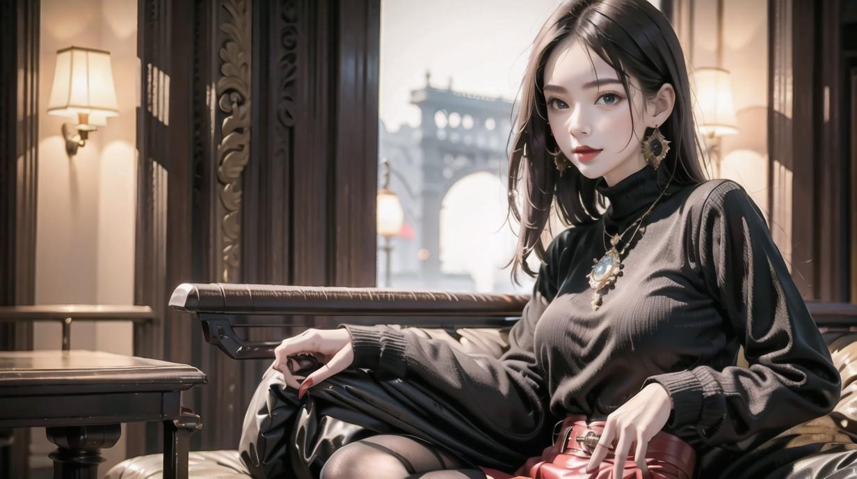 二次元ai女神图片,ai二次元少女美图