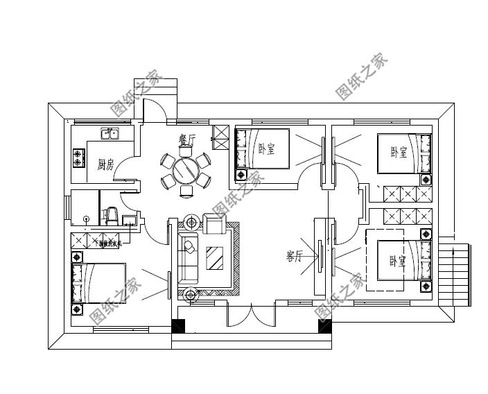 最实用最耐看的一层小别墅,北方农村轻钢一层别墅