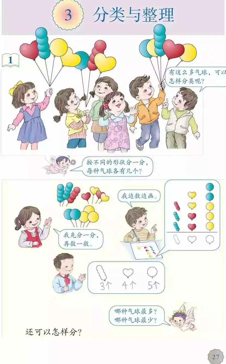 人教版小学数学(一年级下册)课本电子版寒假预习,快收藏