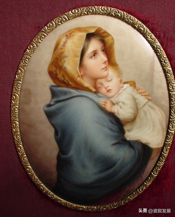 【圣诞专辑】德国皇家御窑厂KPM宗教题材瓷板画尽显皮肤细腻粉嫩