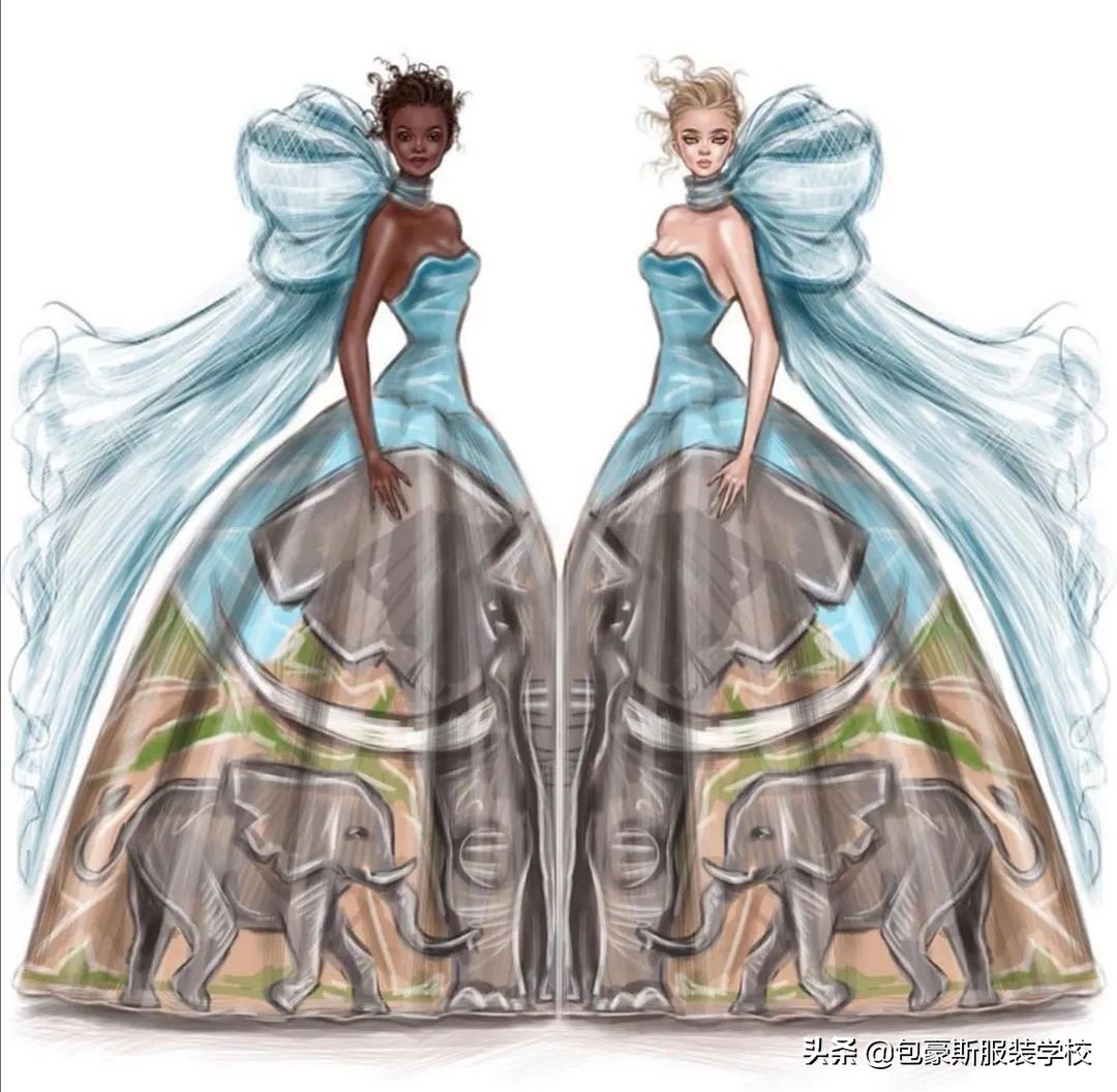 国际时尚插画师插画作品欣赏图文,创意插画古埃及