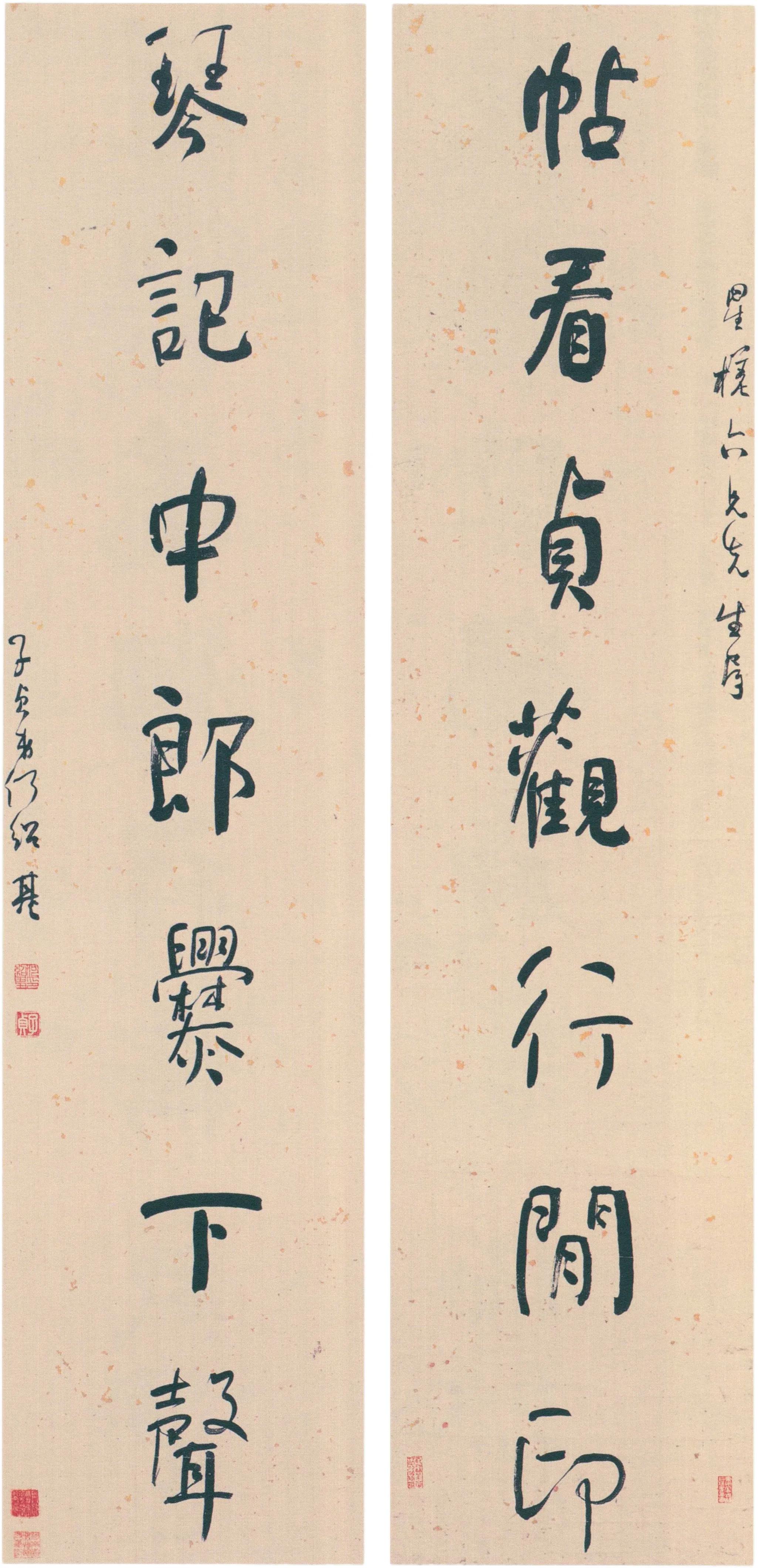 历代名家何绍基对联书法,何绍基行书大字书法作品欣赏