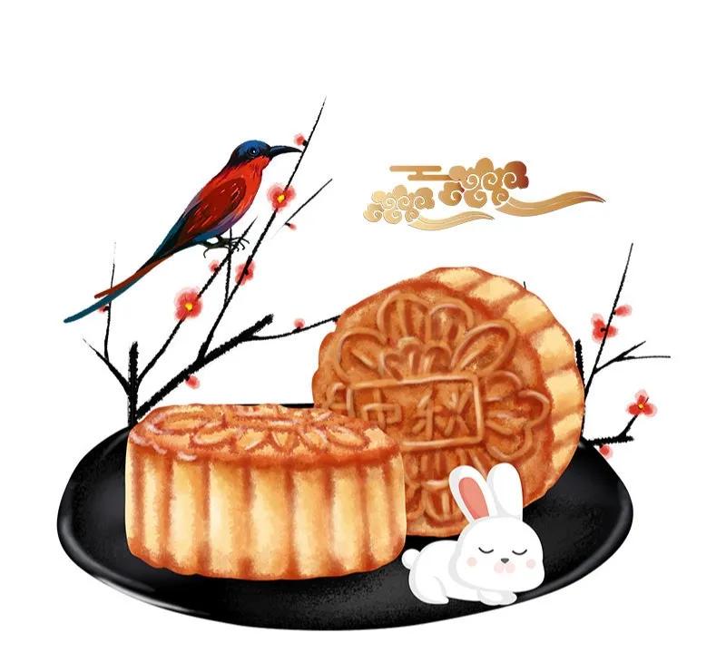 中秋月亮壁纸图片,中秋节吃月饼背景图片