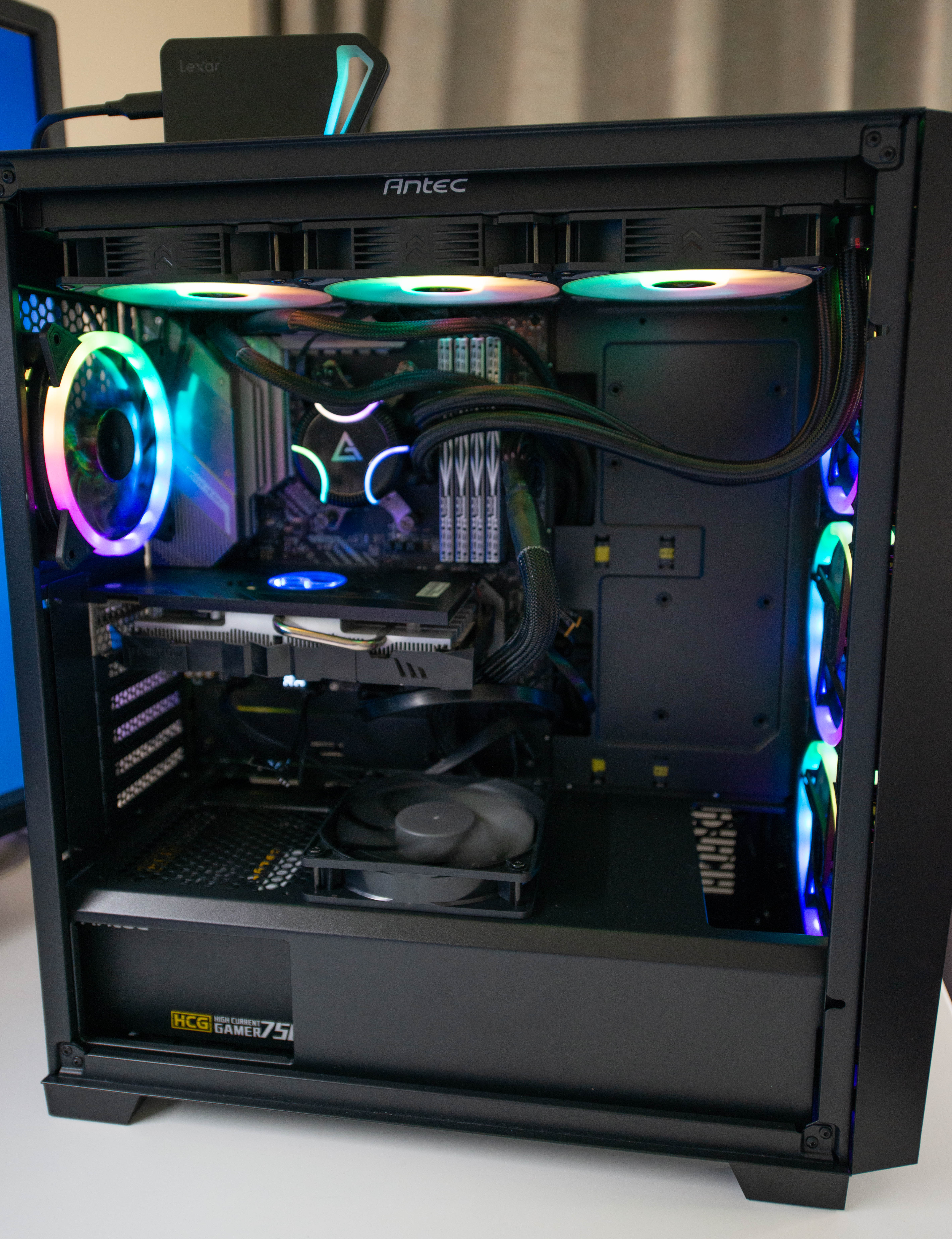 水冷显卡组装电脑教程,电脑组装rgb灯光