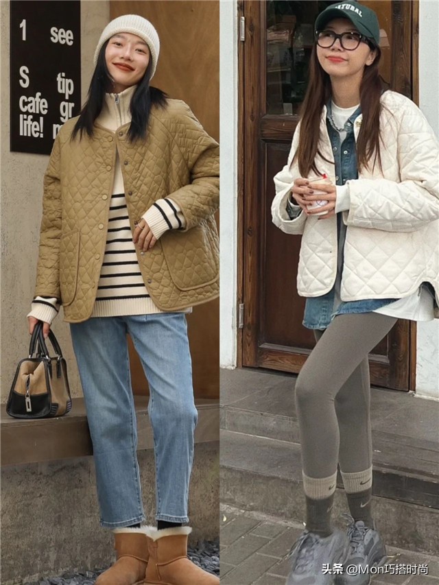 今冬穿奶奶风棉服时髦保暖,奶奶洋气棉衣