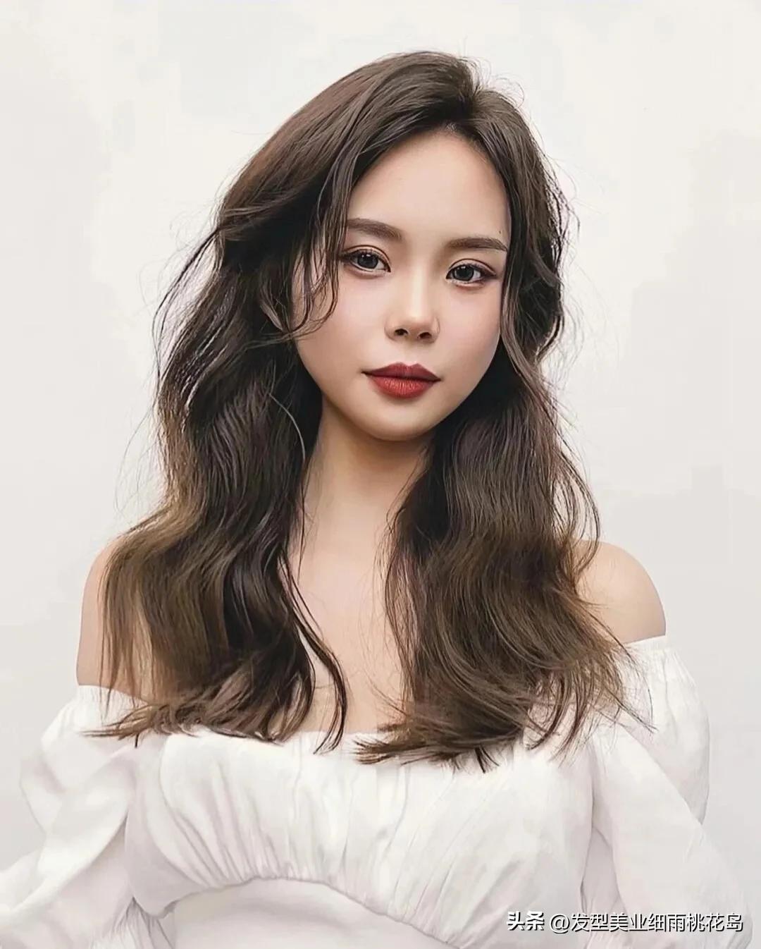 美感十足的中长发烫发,中长发烫发什么类型好看