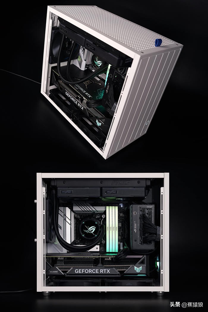 代码36KROGB760-GTUF4070TI，简约黑白调AKLLAA6MMATX机箱装机秀