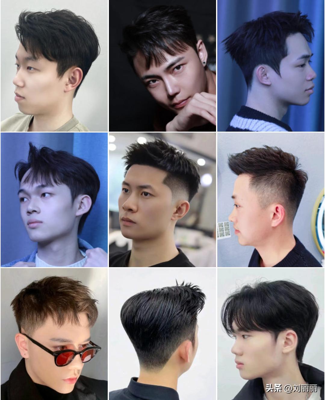 新潮发型三七背头,新潮发型图片大全