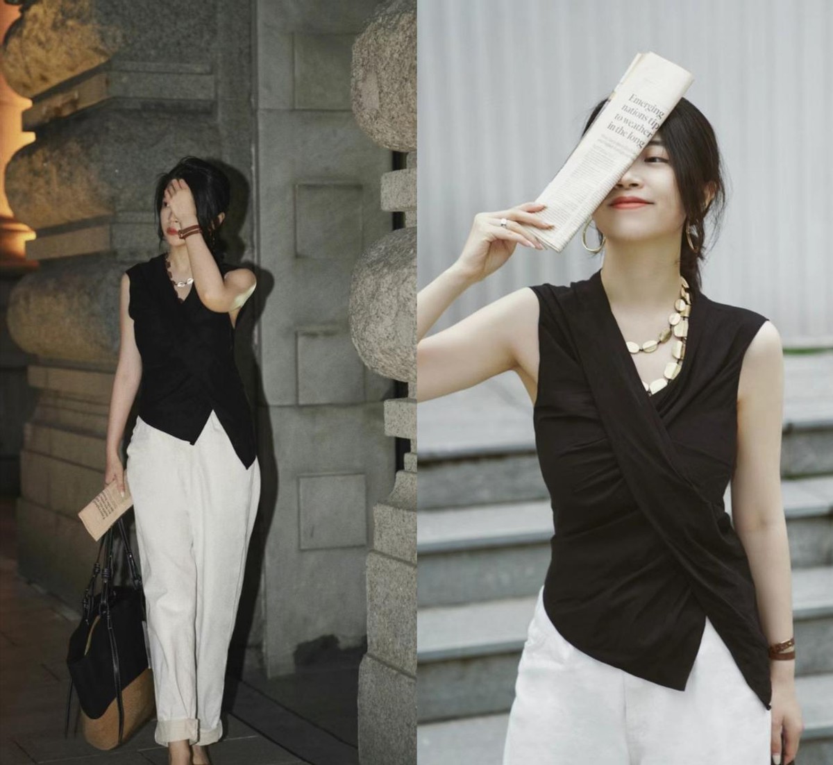 穿衣不要黑白配高级感配色帅炸天,夏天怎么搭配黑白衣服图片