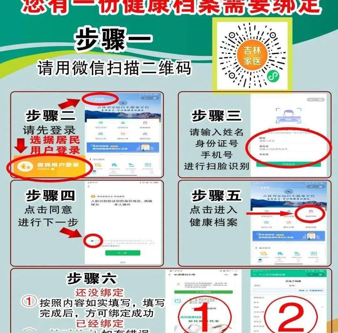 居民电子健康档案激活步骤，辉南县居民请查收！
